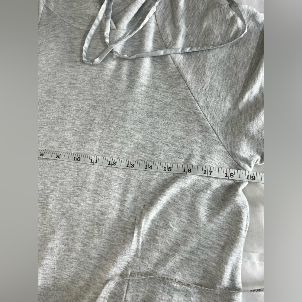 Lou & Grey Signature Soft Hooded Gray T-Shirt Dress Size Medium - Picture 8 of 9